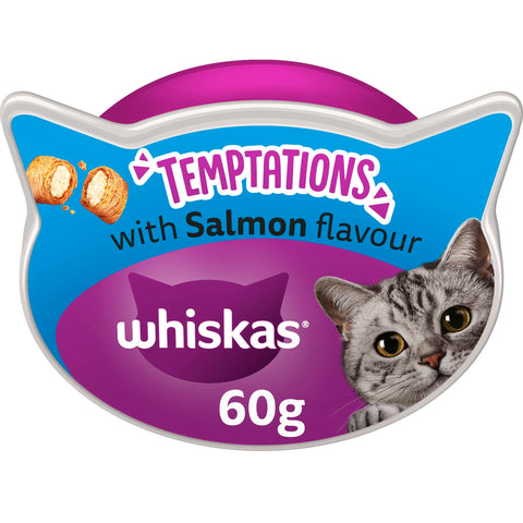 Whiskas Temptations with Salmon flavour Adult Cat Treats