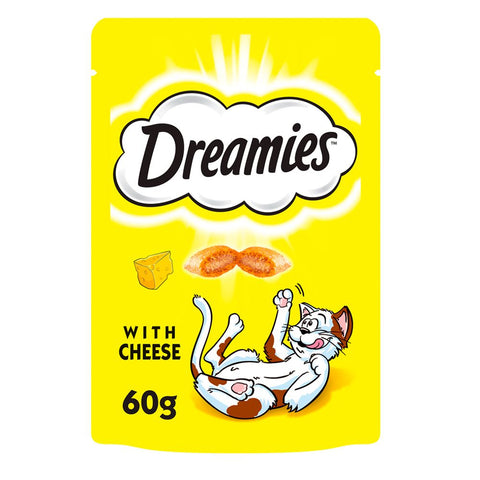 Dreamies Cheese Cat Treats 8 x 60g - Walkies Pet Shop