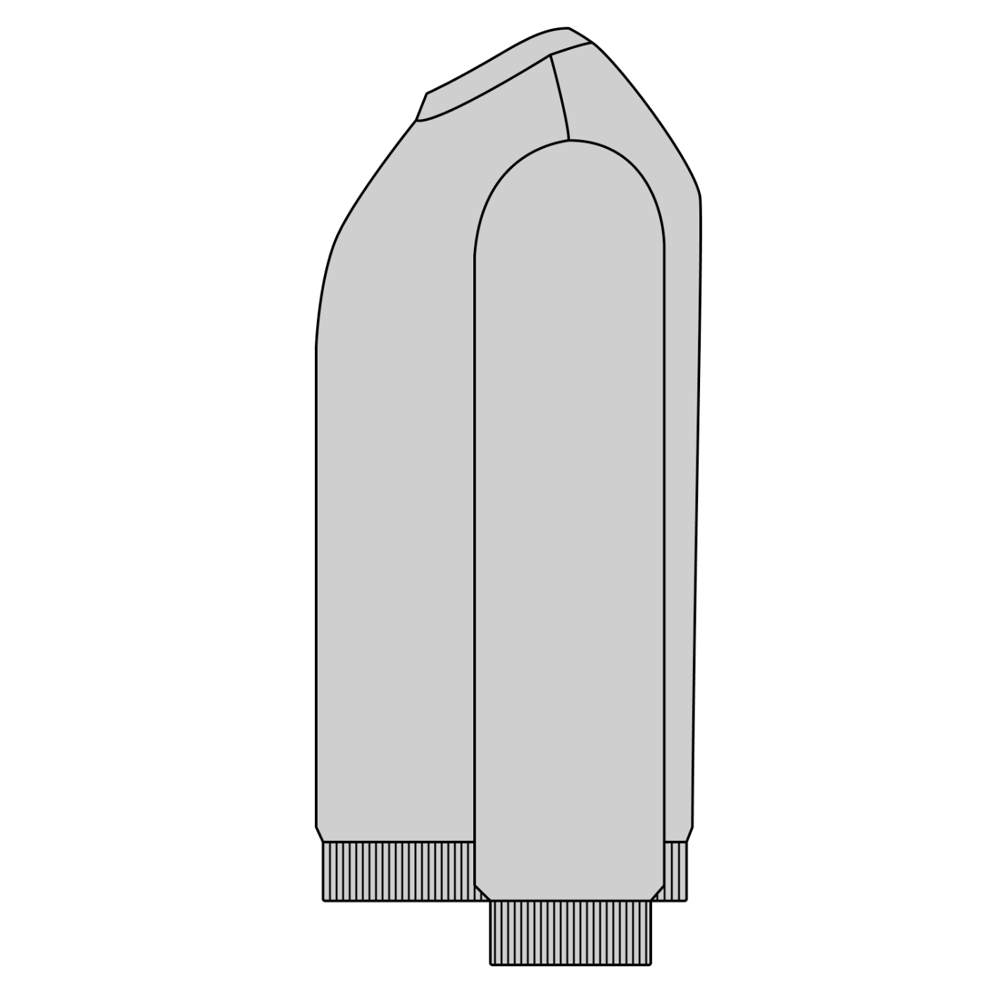 German Shepherd Howling 90s Oversized Sweater