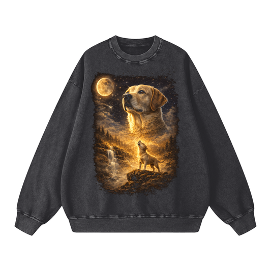 Snow Washed Oversized Sweatshirt